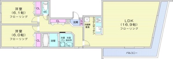 西２８丁目駅 徒歩14分 2階の物件間取画像